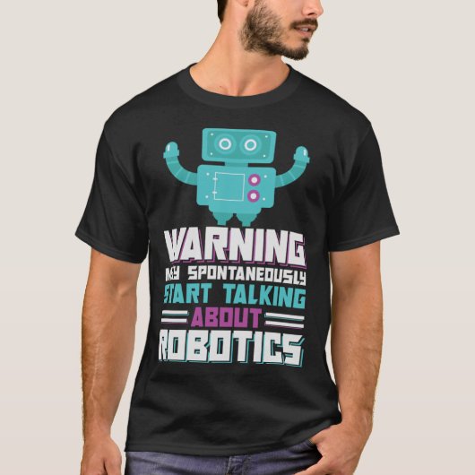ロボットエンジニアリングAI自律ロボット建物 Tシャツ (正面)
