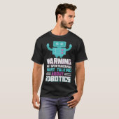 ロボットエンジニアリングAI自律ロボット建物 Tシャツ (正面フル)