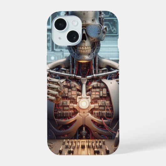 ロボットエンジニア iPhone 15ケース (裏面)