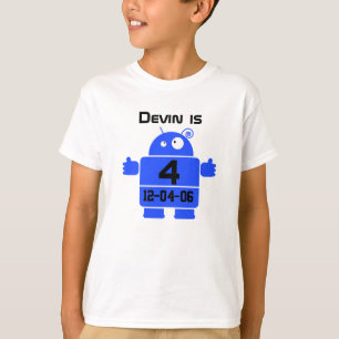 ロボットカスタマイズ可能な誕生日のTシャツ Tシャツ