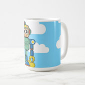 ロボットカスタムコーヒーマグ コーヒーマグカップ (正面右)