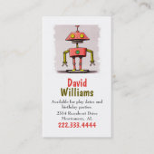 ロボットカラフルの子供呼び出しカード コーリングカード (正面)