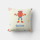 ロボットカラフルの子供 クッション (正面)