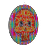 ロボットカラフルスカル絵画の ダーツボード (正面左)