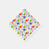 ロボットカラフルパーティー スタンダードカクテルナプキン (角)