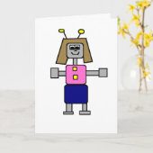 ロボットガールフレンドカード カード (黄色い花)