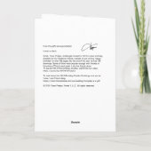 ロボットグリーティングカード-小さな贈り物 カード (裏面)