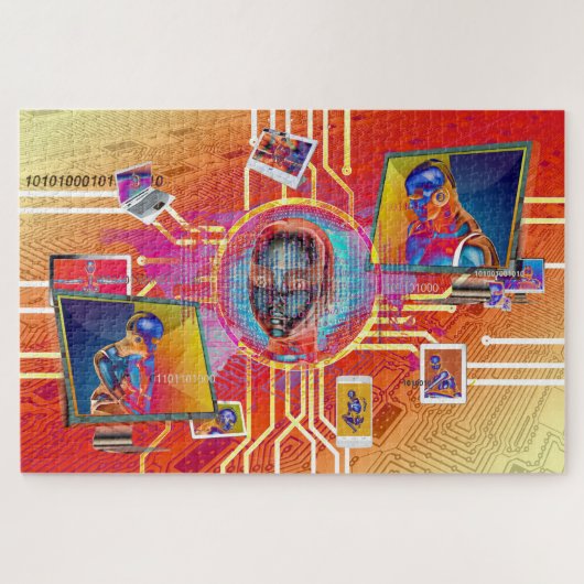 ロボットサイボーグパズル ジグソーパズル (横)