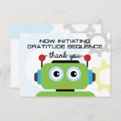 ロボットサンキューカード |ロボットパーティーありがとう サンキューカード (正面/裏面)