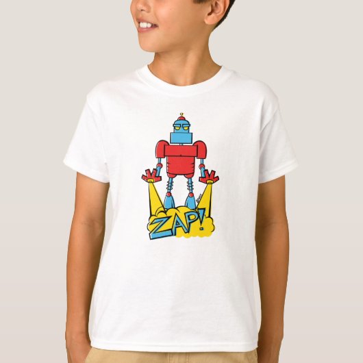 ロボットザッピングイラストレーション Tシャツ (正面)