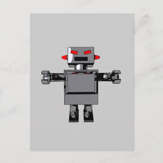 ロボットシンプルはがき ポストカード (正面)