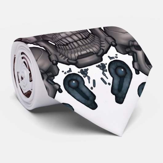 ロボットスカル + 翼 ネクタイ (ロール)