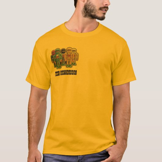 ロボットスケートボード Tシャツ (正面)