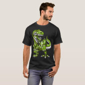 ロボットティラノサウルス恐竜 Tシャツ (正面フル)