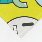 ロボットテーマカラフル：シームレスパターン。 フリースブランケット (角)