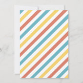 ロボットテーマボーイ誕生日 招待状 (裏面)