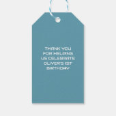 ロボットテーマ誕生日ありがとう ギフトタグ (裏面)