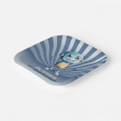 ロボットテーマ1回目の誕生日パーティー ペーパープレート (傾斜あり)