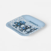 ロボットテーマ5thバースデーパーティープレート ペーパープレート (傾斜あり)