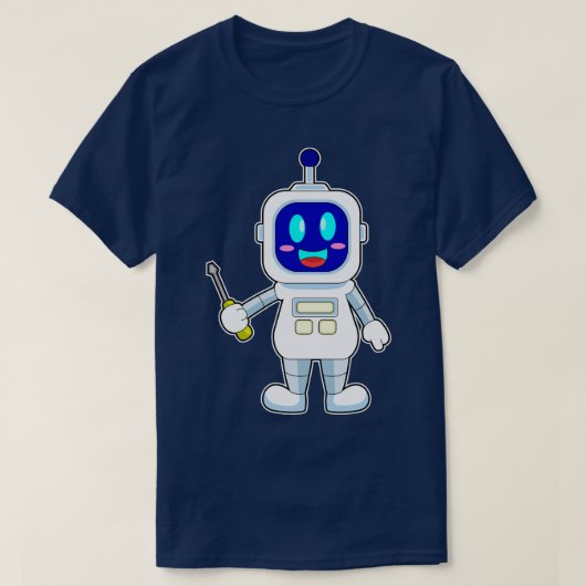 ロボットハンドねじ回し Tシャツ (デザイン正面)