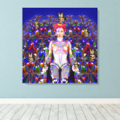 ロボットバタフライ キャンバスプリント (インサイチュ (ウッドフロア))