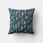 ロボットパターン濃色 クッション (裏面)