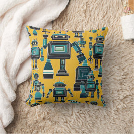 ロボットパターン（機械の3月） クッション