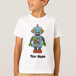 ロボットパーソナライズされたのTシャツ Tシャツ