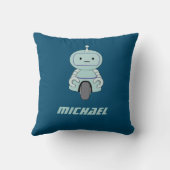 ロボットパーソナライズされたイラストレーション クッション (裏面)