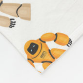 ロボットパーソナライズされた フリースブランケット (角)