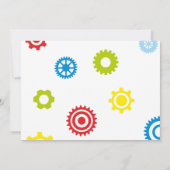 ロボットパーティーテーマ誕生日 招待状 (裏面)