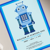 ロボットパーティー誕生日パーティー 招待状