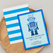 ロボットパーティー誕生日パーティー 招待状