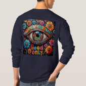 ロボットビジョンとフローラ調和 Tシャツ (裏面)