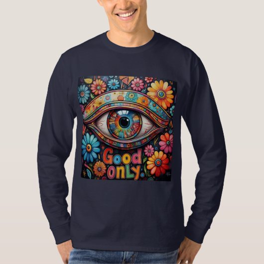 ロボットビジョンとフローラ調和 Tシャツ (正面)