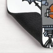 ロボットフクロウ マウスパッド (コーナー)