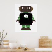 ロボットプリント ポスター (キッチン)