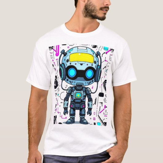 ロボットプリント Tシャツ (正面)
