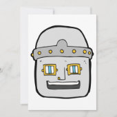 ロボットヘッド 招待状 (正面)