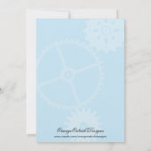 ロボットベビーシャワー招待状|の男の子 招待状 (裏面)