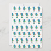 ロボットボルトボーイズ誕生日パーティー 招待状 (裏面)