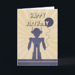 ロボットボーイの誕生日カード カード<br><div class="desc">このバースデーカードの日が差すことの前にいるボーイロボット!2014 (C)デザインby Julia Bryant.</div>