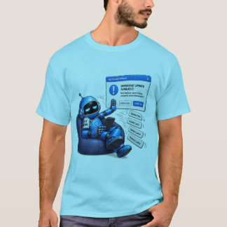 ロボットミーム|面白いAI&テクノロジーハッスル Tシャツ