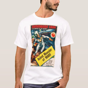 ロボットモンスターズオブ火星ズコマンドコーディレトロSCI Tシャツ