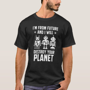 ロボットロボット工学技術者人工知能 Tシャツ