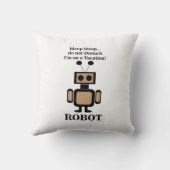 ロボットロボット技術おもしろい クッション (裏面)