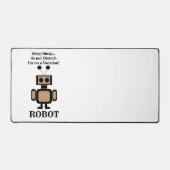 ロボットロボット技術おもしろい デスクマット (正面)