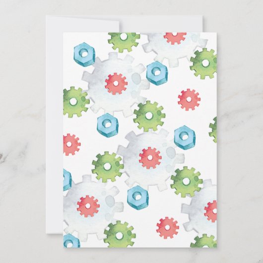 ロボットワン 招待状 (裏面)