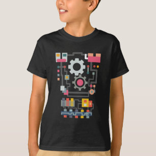ロボット人工知能カワイトエンジニア Tシャツ