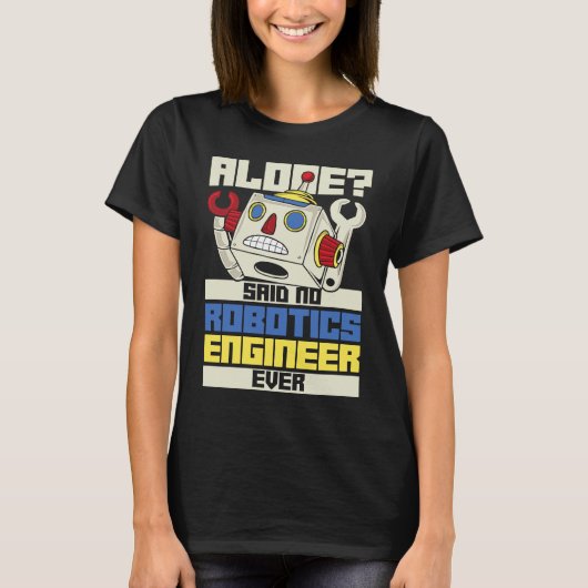 ロボット人工知能Aiロボット Tシャツ (正面)